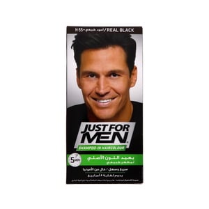 Just For Men Shampoo In Hair Color H-, 55 Black, 1 pkt