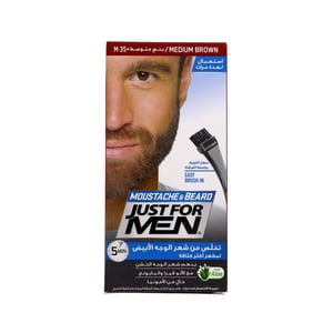 Just For Men Mustache & Beard M-35 Medium Brown, 1 pkt