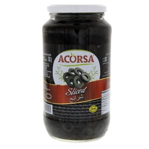 Acorsa Black Olives Sliced 450 g