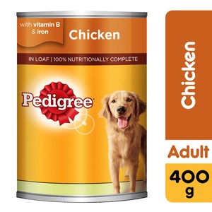 Pedigree Chicken Loaf Wet Dog Food Can 400 g