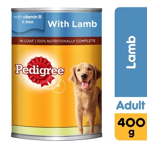 Pedigree Lamb Wet Dog Food Can 400 g