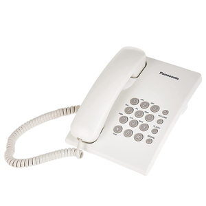 Panasonic Corded Standard Telephone, White, KX-TS500