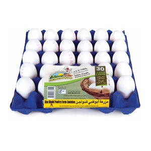 Abu Dhabi White Eggs Large 30 pcs