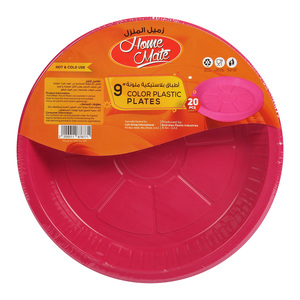 Home Mate Pink Plastic Plate 9