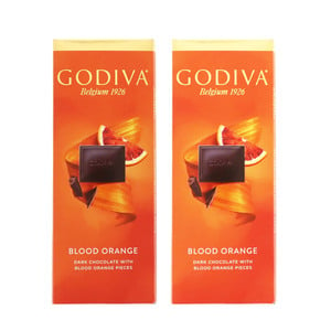 Godiva Blood Orange Dark Chocolate Value Pack 2 x 90 g