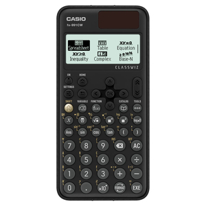 كاسيو آلة حاسبة علمية قياسية 10 + 2 رقمًا ، أسود ، fx-991CW