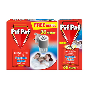 Pif Paf Liquid Mosquito Killer Plug 28 ml + Refill 45 ml