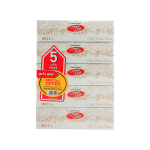 Home Mate Facial Tissue 2ply 5 x 150 Sheets