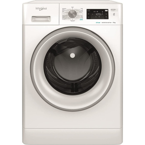 Whirlpool Front Load Washing Machine, 8 Kg, 1200 RPM, White, FFB8259SVGCC