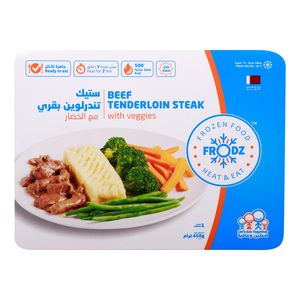 Frodz Beef Tenderloin Steak With Veggies, 450 g