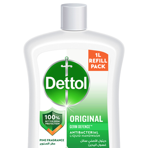 Dettol Original Hand Wash Liquid Soap Refill Pine Fragrance 1 Litre