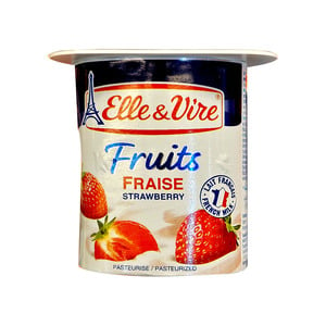 Elle & Vire Fruits Fraise Strawberry Yoghurt 125 g