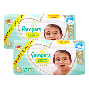 Pampers Premium Care Baby Diaper Size 5 11-16 kg 2 x 47 pcs
