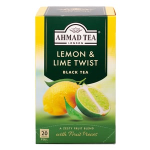 Ahmad Tea Lemon & Lime Twist Black Tea 20 Teabags