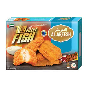 Al Areesh Hot 'n Crispy Zing Fish Fillet, 390 g