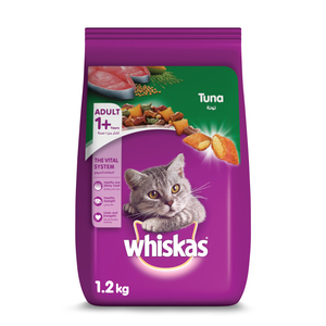 Whiskas Tuna Dry Food for Adult Cats 1+ Years 1.2 kg