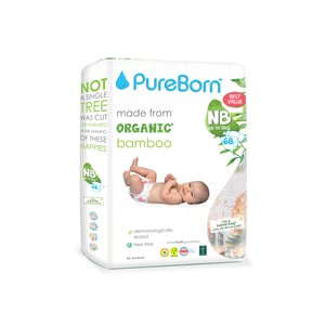 Pure Born Organic Diaper Newborn 5 kg 68 pcs