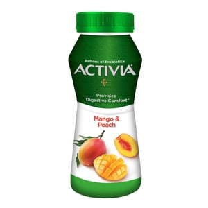 Activia Go Peach & Mango Flavor Yogurt Drink 180 ml
