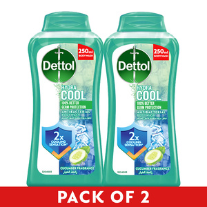 Dettol Hydra Cool Body Wash Cucumber & Icy Menthol Fragrance Value Pack 2 x 250 ml