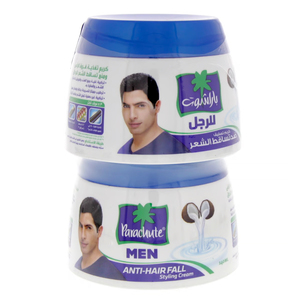 Parachute Anti-Hairfall Styling Hair Cream For Men Assorted 2 x 140 ml
