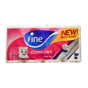 Fine Comfort Toilet Roll 2ply 8 x 180 Sheets