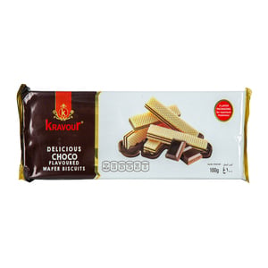 Kravour  Wafer Biscuit With Chocolate Flavour 100 g
