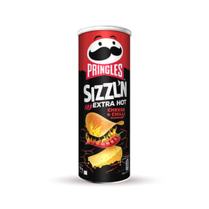 Pringles Sizzl'n Extra Hot Cheese & Chilli Chips 160 g