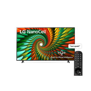 إل جي تلفزيون ذكي 65 بوصة نانو سيل 4K باللون الأسود، 65NANO776RA