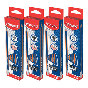 Maped HB Pencil Navy 4packets MDP152