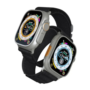 Porodo Smart Watch Ultra Titanium with 1.86-Inch-Wide Screen, Black, PD-SWULTI Blk