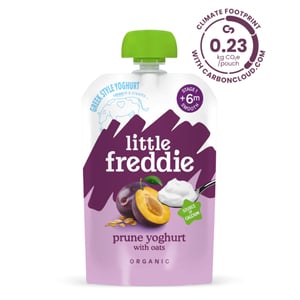 Little Freddie Organic Prune Yoghurt with Oats Stage 1 From 6 Months 100 g