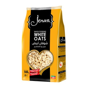 Jenan Quick Cooking White Oats Pouch 500 g