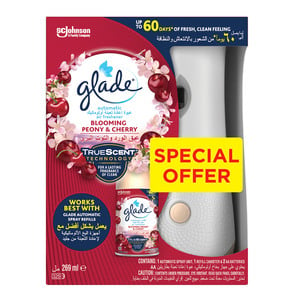 Glade Blooming Peony And Cherry Automatic Spray Unit + Refill Value Pack 269 ml