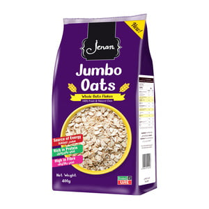 Jenan Jumbo Whole Oats Flakes Pouch 400 g