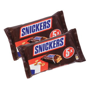 Snickers Chocolate Bar Value Pack 5 x 45 g 2 pkt
