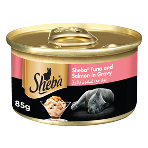 Sheba Tuna and Salmon with Gravy Cat Food 85 g