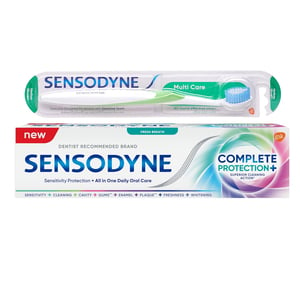 Sensodyne Complete Protection Fresh Breath Toothpaste 75 ml + Toothbrush