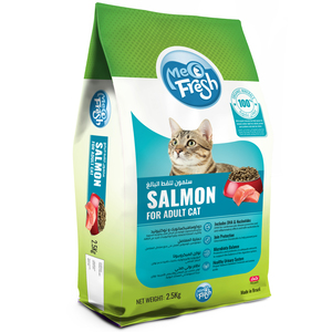 ميو فريش طعام قطط سلمون للقطط البالغة 2.5 كجم