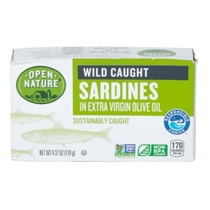 Open Nature Sardines In Extra Virgin Olive Oil 124 g