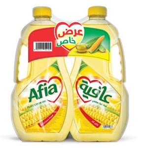 Afia Pure Corn Oil Value Pack 2 x 1.5 Litres