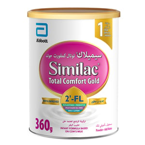 Similac Total Comfort Gold 2-FL Stage 1 Infant Formula From Birth To 6 Months 360 g