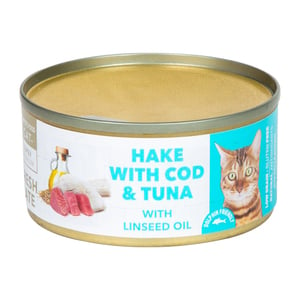Amity Hake with Cod & Tuna with Linseed Oil Catfood 80 g