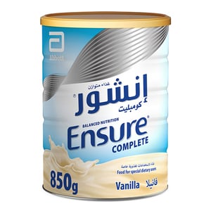 Ensure Complete Balanced Nutrition With Vanilla Flavour For Adults 850 g