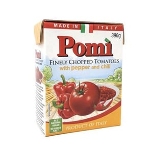 Pomi Finely Chopped Tomatoes With Pepper And Chili 390 g