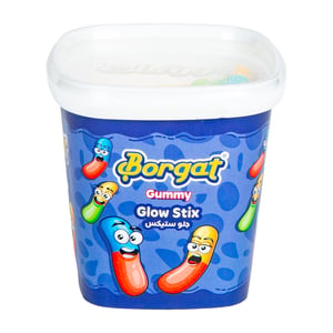 Borgat Glow Stix Gummy Candy Tub 160 g