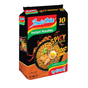 Indomie Fried Instant Noodles Spicy Curry Value Pack 10 x 90 g