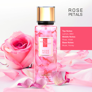 Body Scent Mirage Fragrance Body Mist for Women, Rose Petals, 250 ml