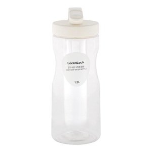 Lock & Lock Easy Grip Water Bottle, 1.2 L, Clear, HAP813W