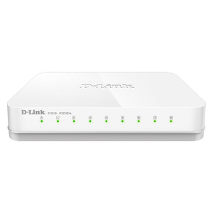 D-Link 8-Port Gigabit Easy Desktop Switch, White, DGS-1008A