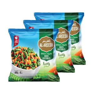 Al Areesh Mixed Vegetables Value Pack 3 x 400 g